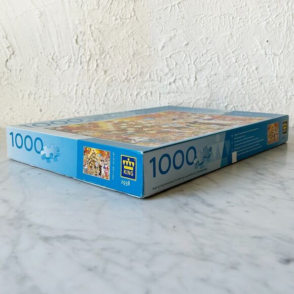 Merry Christmas Cartoon by Gerald Como 1000 Piece King Puzzle - Complete - Picture 5 of 8